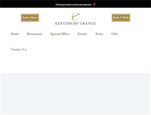 Tablet Screenshot of kentisburygrange.com